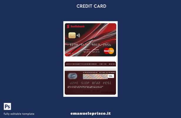 modello di mastercard della banca Canada Nova stile verificato